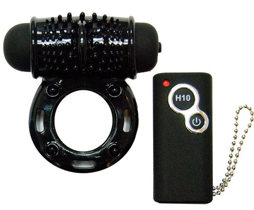 Nasstoys HerO Remote Control Wireless Vibrating Love Ring Black